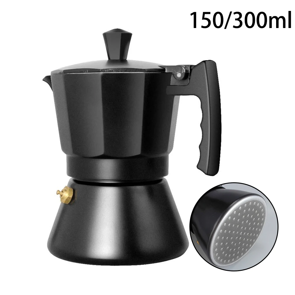 

Aluminum Moka Italian Mocha Pot Espresso Coffee Maker Induction Cooker Percolator Stove Top Pot Coffee Machine 3cup 6cup