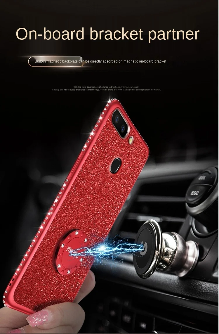 Luxury Rhinestone Edge For OPPO A11 52 7X 9S R17 R11 plus Magnetic Hand Buckle Shockproof Anti-fall TPU Cover
Luxury Rhinestone Edge For OPPO A11 52 7X 9S R17 R11 plus Magnetic Hand Buckle Shockproof Anti-fall TPU Cover