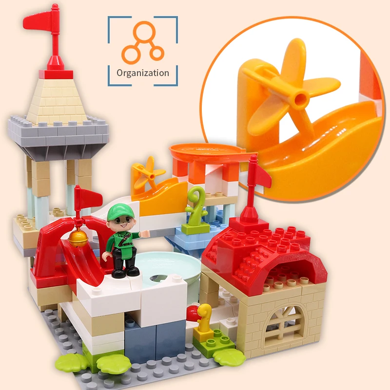 New Big Particle Roof Blocks City House Slide Building Blocks Castle DIY Bricks Toys For Children Kids Gift
New Big Particle Roof Blocks City House Slide Building Blocks Castle DIY Bricks Toys For Children Kids Gift