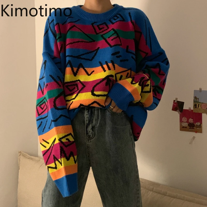 Harajuku Sweater Women Kawaii Knit Sweaters Fashion Long Sleeve Stripe Pullovers Loose Oversized Casual Knitwear Streetwear
Harajuku Sweater Women Kawaii Knit Sweaters Fashion Long Sleeve Stripe Pullovers Loose Oversized Casual Knitwear Streetwear