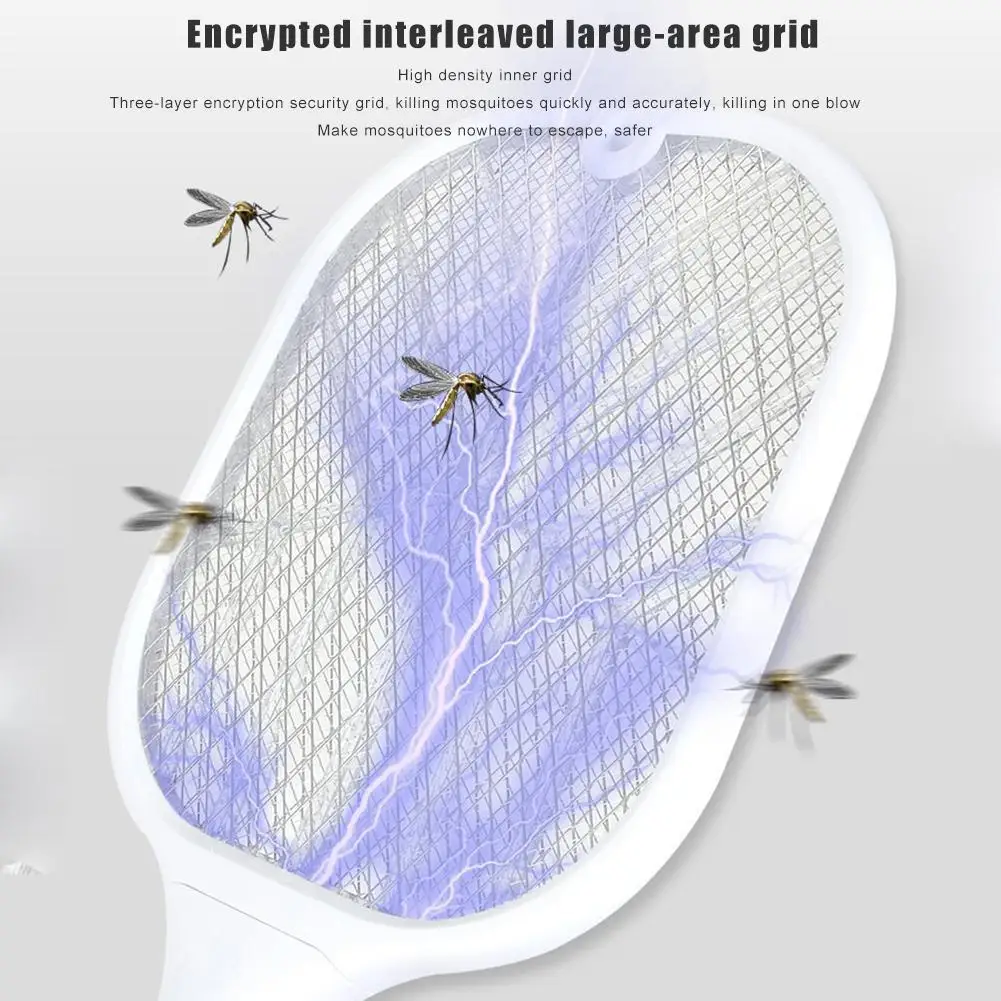 Electric Mosquito Zapper USB Rechargeable Fly Racket Handheld Mosquito Insect Swatter Household Pest Killer
Electric Mosquito Zapper USB Rechargeable Fly Racket Handheld Mosquito Insect Swatter Household Pest Killer