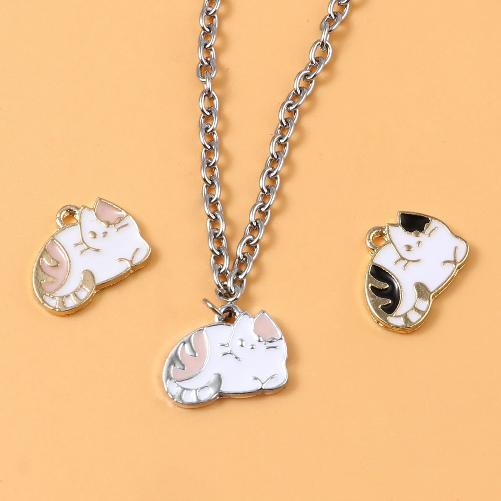 10PCS New Cute Enamel Cat Charms Colorful Cat Pendants For Findings DIY Keychain Necklaces Earrings Making Jewelry Accessories
10PCS New Cute Enamel Cat Charms Colorful Cat Pendants For Findings DIY Keychain Necklaces Earrings Making Jewelry Accessories