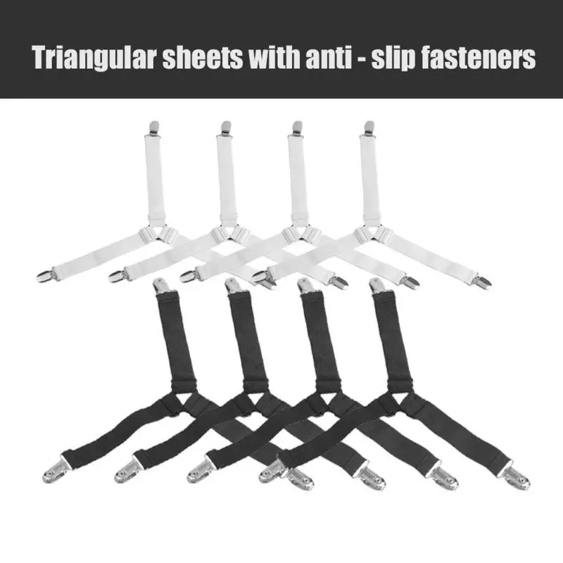 New sale 4Pcs/Set Bed Sheet Clip Bed sheet Belt Fastener Mattress Elastic Non-slip Clip Blanket Gripper White and Black
New sale 4Pcs/Set Bed Sheet Clip Bed sheet Belt Fastener Mattress Elastic Non-slip Clip Blanket Gripper White and Black