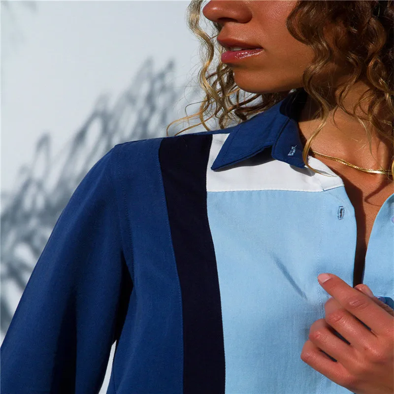 Women Color Block Harajuku Blouse Vogue Girl Fall Spring Korean Clothes Plus Size Office Work Wear Blouse Long Sleeve Blouses
Women Color Block Harajuku Blouse Vogue Girl Fall Spring Korean Clothes Plus Size Office Work Wear Blouse Long Sleeve Blouses