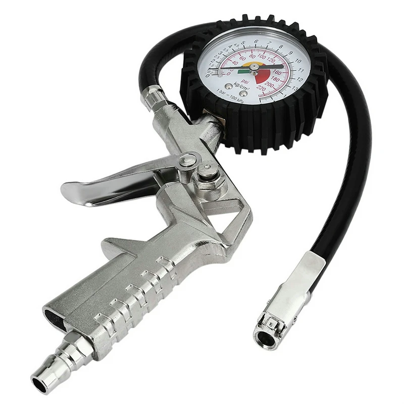 Auto Tire Pressure Gauge For Car Motorcycle SUV Inflator Pumps Tire Repair Tools Pressure Gun Type For Air Compressor
Auto Tire Pressure Gauge For Car Motorcycle SUV Inflator Pumps Tire Repair Tools Pressure Gun Type For Air Compressor