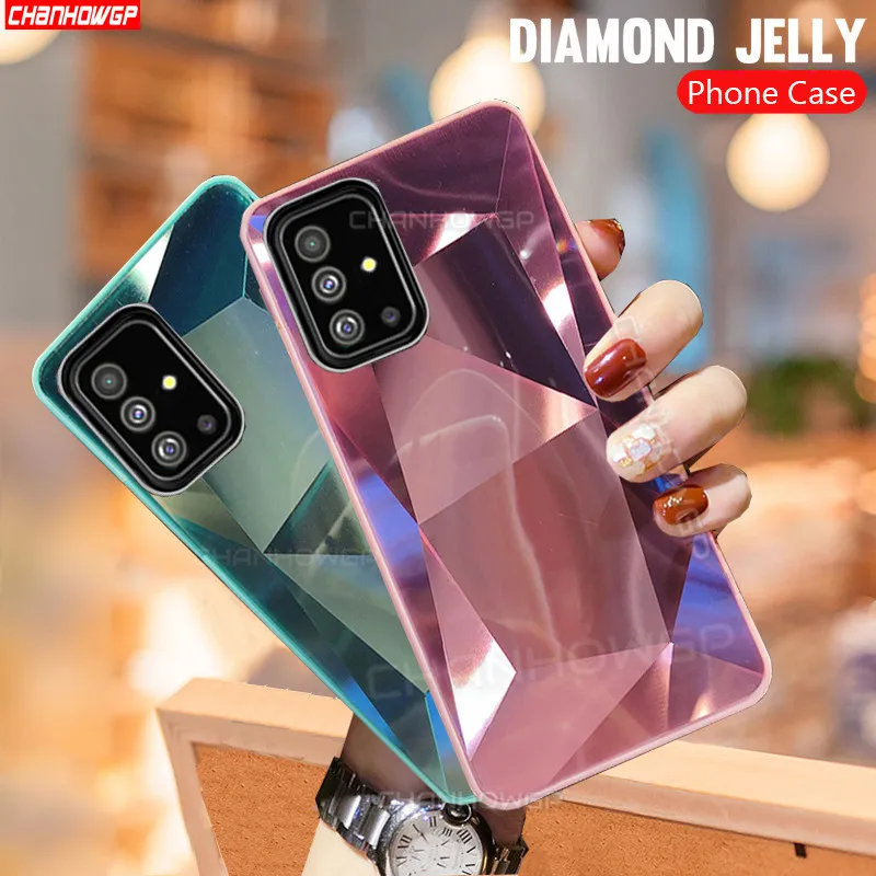 Зеркальный чехол с кристаллами для Huawei P40 Lite P30 Pro PSmart Plus Z Y5 Y6 Y7 Y9 Prime 2019 Honor 10i 10 20 20S