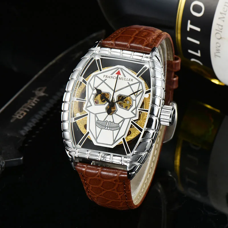 Men's Mechanical Watches Luxury Brand FM Logo Automatic Watches European and American Skull Design Watches Relojes Para Hombre 
Men's Mechanical Watches Luxury Brand FM Logo Automatic Watches European and American Skull Design Watches Relojes Para Hombre
