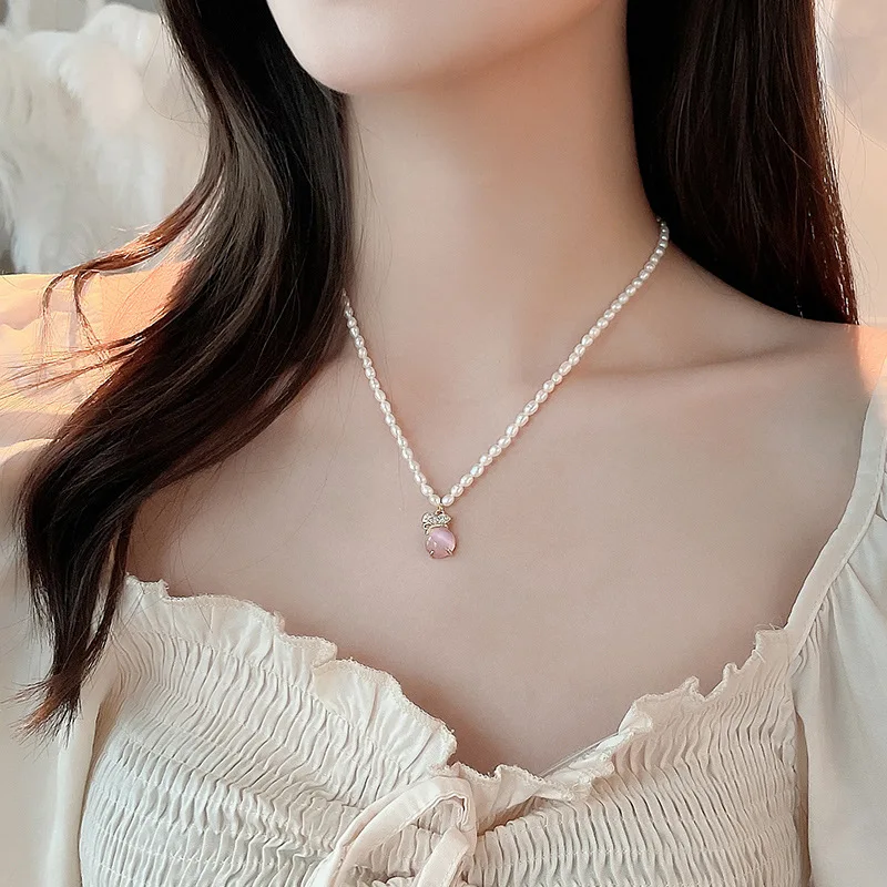 Delicate Jewelry Sweet Elegant Style Natural Pearl Necklace Popular Style Small White Beads Necklace Hot Selling for Girls Gifts
Delicate Jewelry Sweet Elegant Style Natural Pearl Necklace Popular Style Small White Beads Necklace Hot Selling for Girls Gifts