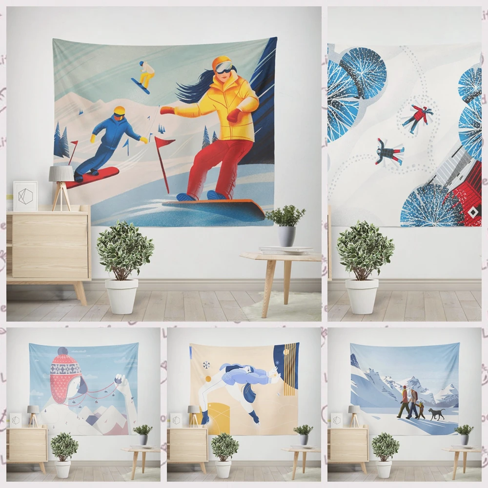 Skiing Home Decorative Blanket Tapestry 2022 New Year's Decor Home Decoration Christmas Aesthetic Room Decor Tapestry
Skiing Home Decorative Blanket Tapestry 2022 New Year's Decor Home Decoration Christmas Aesthetic Room Decor Tapestry