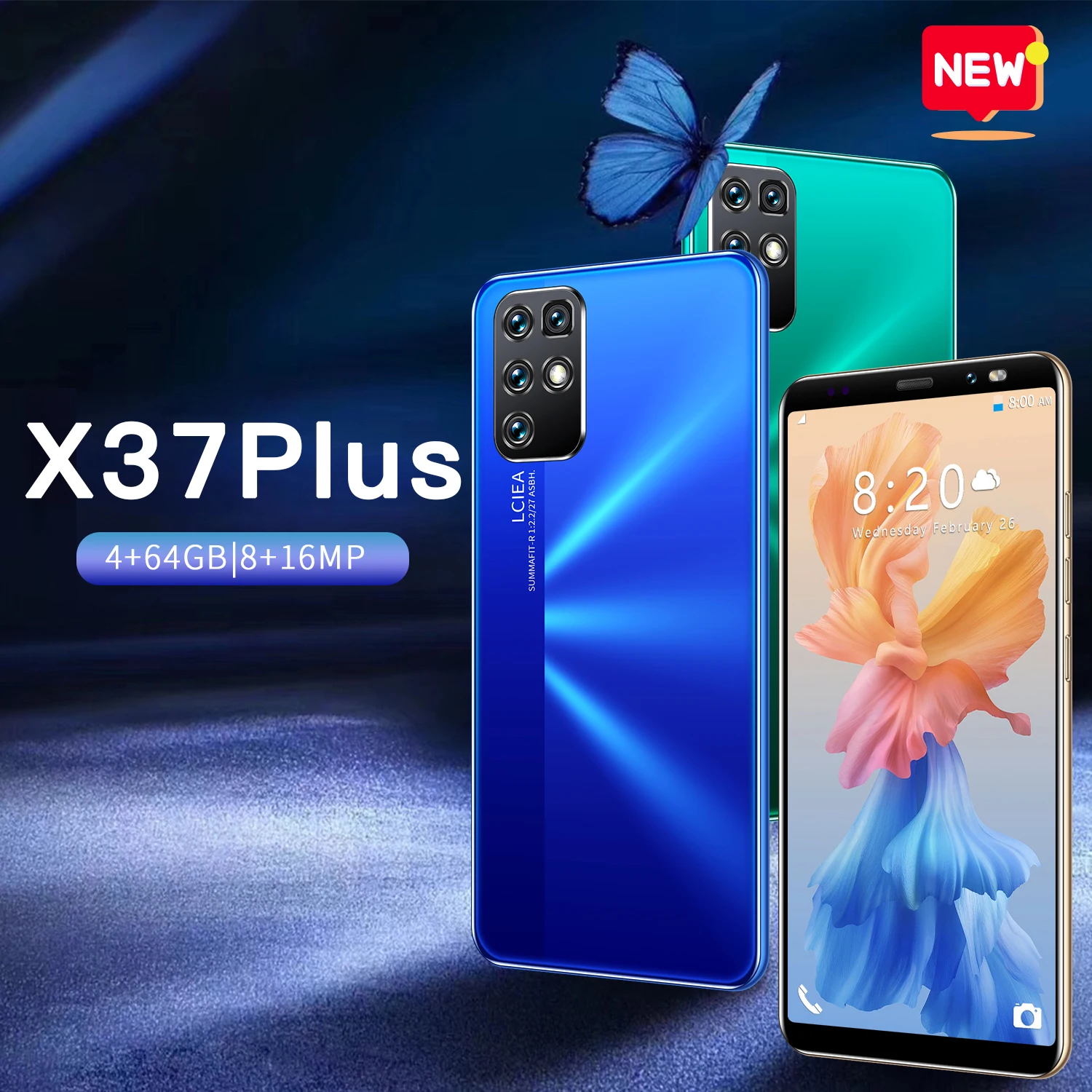2021 New X37plus Smartphone 5.8 Inch Full Screen MTK6889 Deca Core 4800mAh 4GB 64GB 4G LTE Network Global Version Mobile Phone
2021 New X37plus Smartphone 5.8 Inch Full Screen MTK6889 Deca Core 4800mAh 4GB 64GB 4G LTE Network Global Version Mobile Phone
