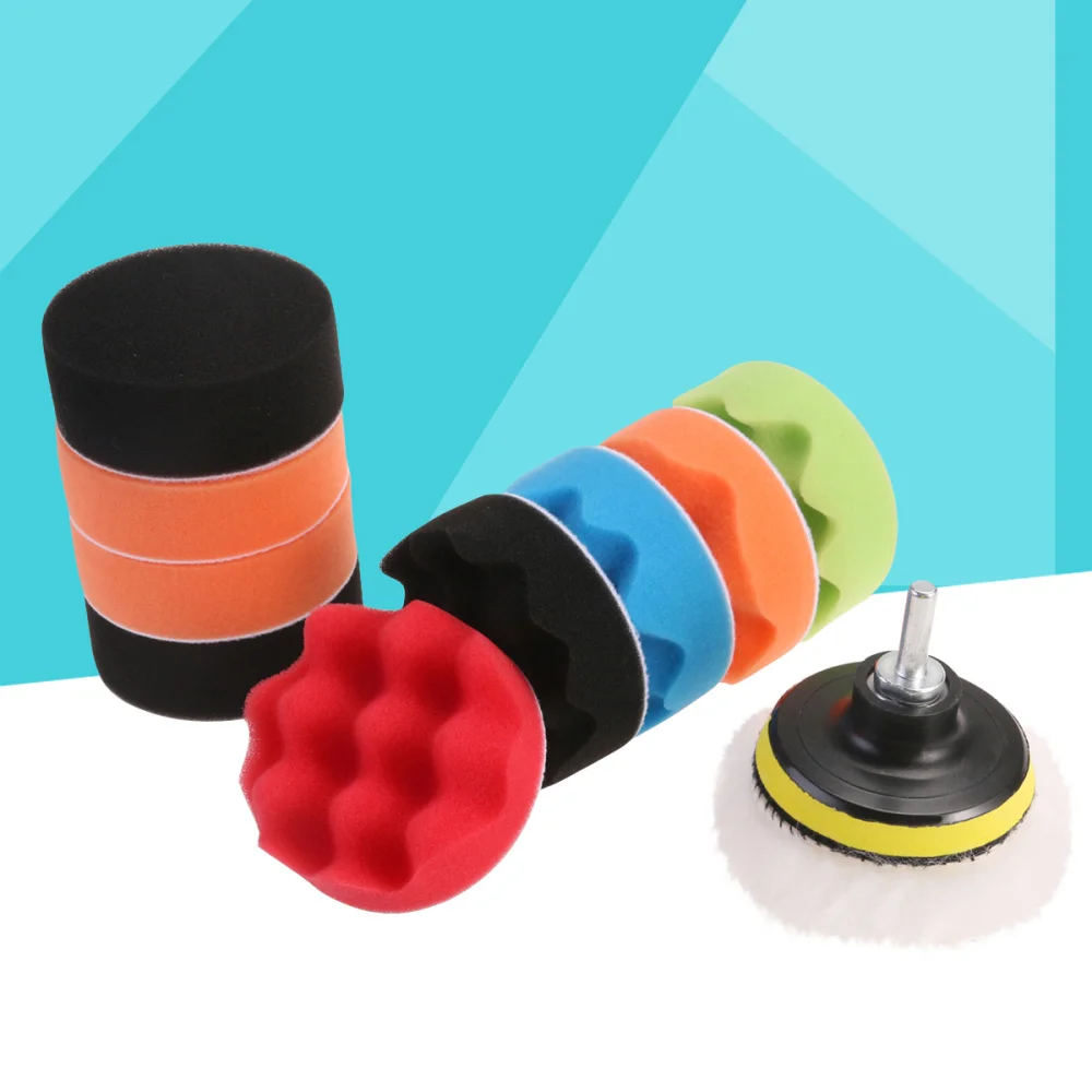 12 in 1 4 inch Polishing Pads Sponge & Woolen Polishing Waxing Buffing Pads Kit Auto Car with M10 Drill Adapter
12 in 1 4 inch Polishing Pads Sponge & Woolen Polishing Waxing Buffing Pads Kit Auto Car with M10 Drill Adapter