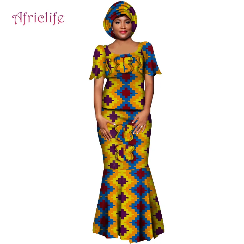 Plus Size African Women Dress Gifted Headwrap 2021 Africa Women Clothing Vestidos Casuales Vintage Women Dresses WY6001 
Plus Size African Women Dress Gifted Headwrap 2021 Africa Women Clothing Vestidos Casuales Vintage Women Dresses WY6001