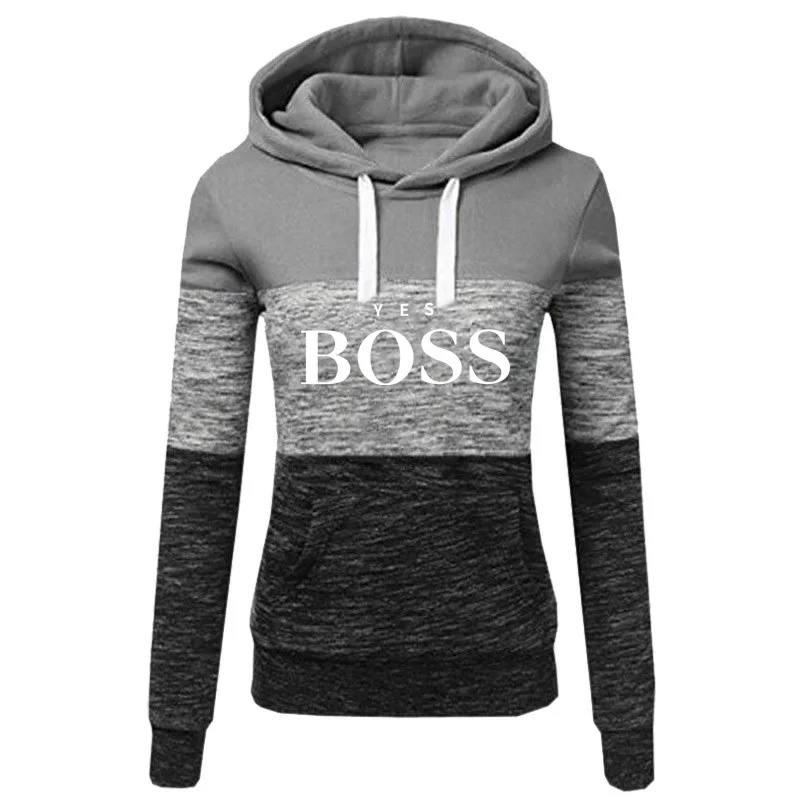 Women Sweatshirts Autumn Winter Brand Hoodies Patchwork Yes Boss Hooded Pullover Casual Tops O-neck Sweatshirt Female Outwear
Women Sweatshirts Autumn Winter Brand Hoodies Patchwork Yes Boss Hooded Pullover Casual Tops O-neck Sweatshirt Female Outwear