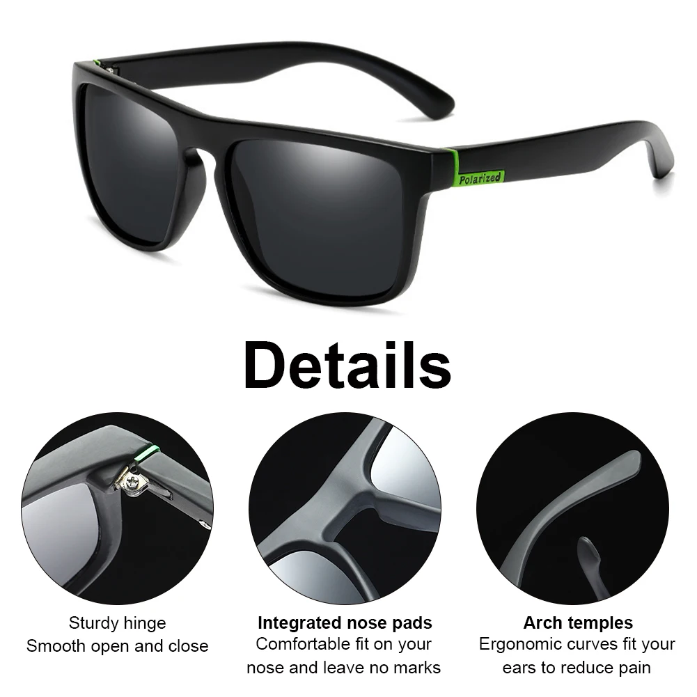 2021 Retangular Polarized Sunglasses Men's Driving Shades Male Sun Glasses Camping Fishing Classic UV400 Protection Eyewear
2021 Retangular Polarized Sunglasses Men's Driving Shades Male Sun Glasses Camping Fishing Classic UV400 Protection Eyewear