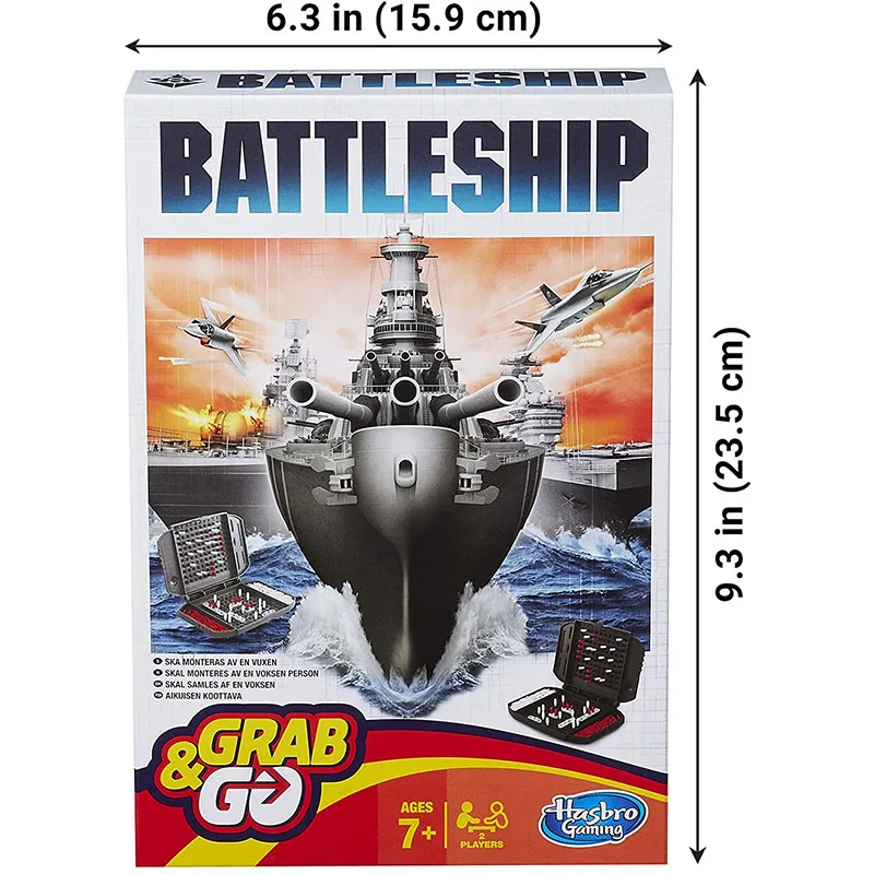 Hasbro Battleship Grab&Go Puzzle Board Game Travel Sea Battle Aircraft Carrier Team Friend Family Party Kids Toys Chirstmas Gift
Hasbro Battleship Grab&Go Puzzle Board Game Travel Sea Battle Aircraft Carrier Team Friend Family Party Kids Toys Chirstmas Gift