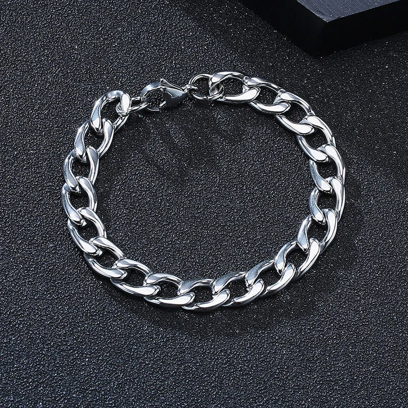 Vnox Basic Curb Cuban Chain Bracelets for Men Women, 3/5/7/9 mm Wide,18/21/23cm Length, Stainless Steel Wristband Jewelry
Vnox Basic Curb Cuban Chain Bracelets for Men Women, 3/5/7/9 mm Wide,18/21/23cm Length, Stainless Steel Wristband Jewelry