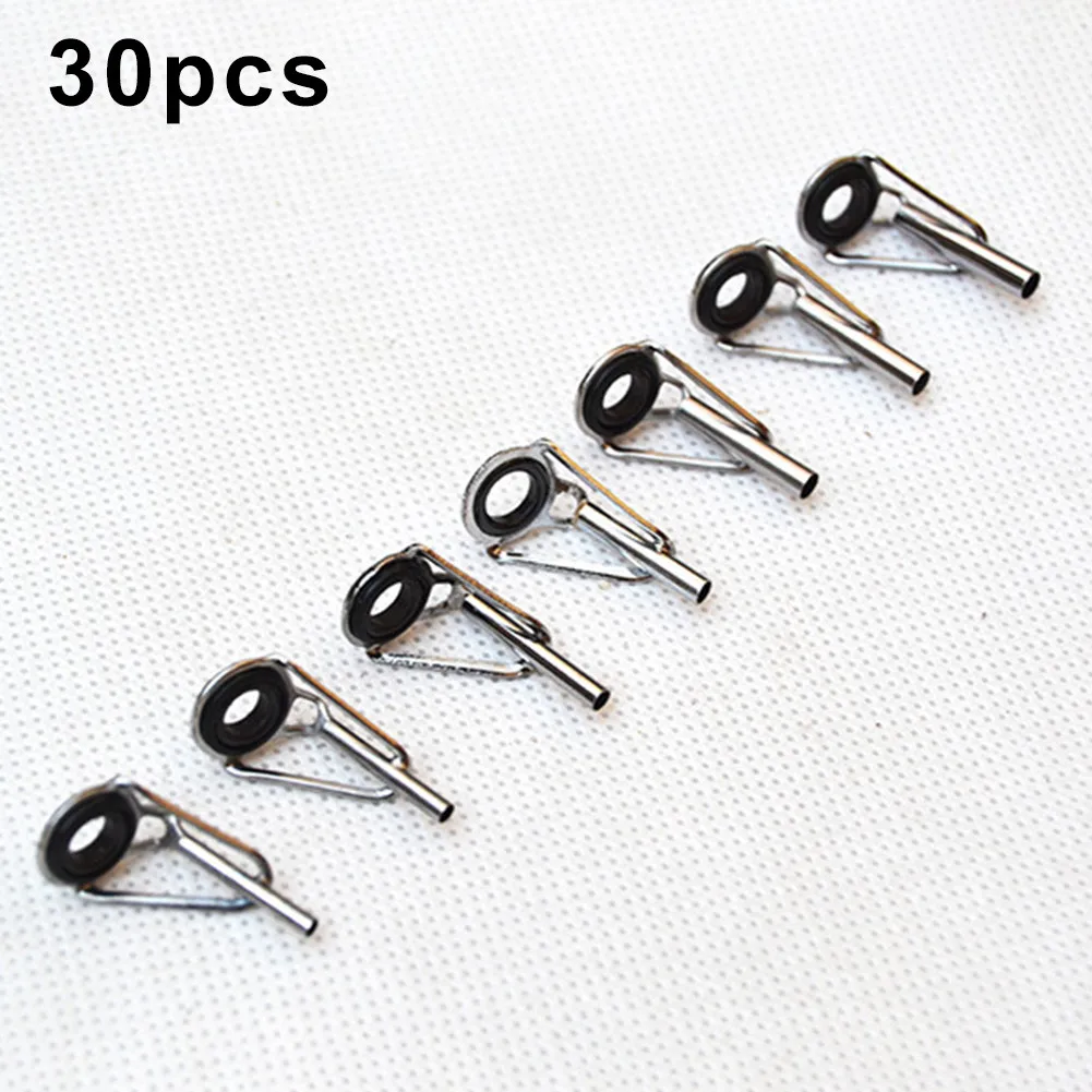 Part Fishing Rod Guide Rings Iron 30pcs Set 6 Kinds of Diameter Smooth Saltwater High Quality Practical Useful
Part Fishing Rod Guide Rings Iron 30pcs Set 6 Kinds of Diameter Smooth Saltwater High Quality Practical Useful