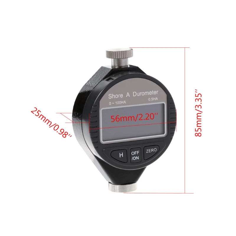 Digital Durometer Shore A Tester Rubber Hardness Meter 0~100HA For Plastic Leather Wax R9JF
Digital Durometer Shore A Tester Rubber Hardness Meter 0~100HA For Plastic Leather Wax R9JF