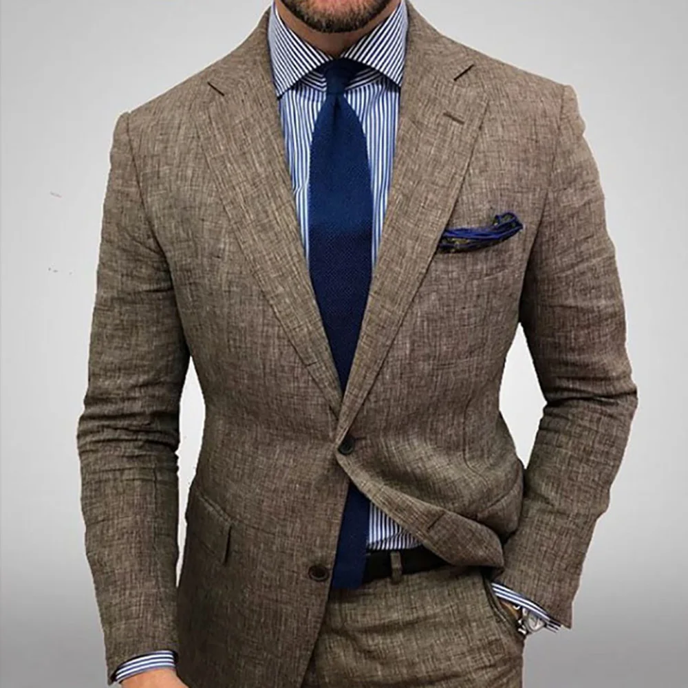 OL Notched Lapel Slim Single-Breasted Men's Blazer Solid Slim Fit Single Button Men's Blazer Fashion Casual Blazer Male Clothing
OL Notched Lapel Slim Single-Breasted Men's Blazer Solid Slim Fit Single Button Men's Blazer Fashion Casual Blazer Male Clothing