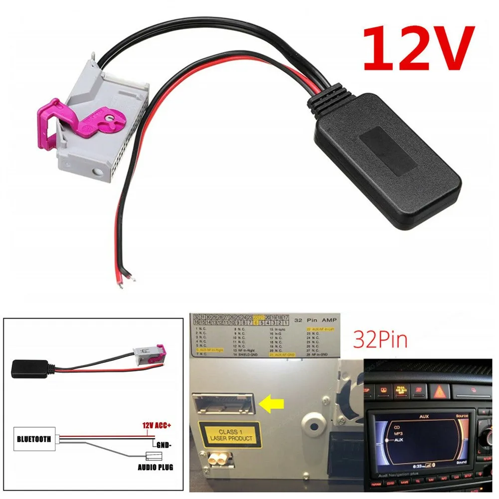 17.5cm Plastic 12V 32 Pin Bluetooth Adapter Aux Cable For A3 A4 A6 A8 TT R8 RNS-E Bluetooth Adapter Aux Cables Car Accessories
17.5cm Plastic 12V 32 Pin Bluetooth Adapter Aux Cable For A3 A4 A6 A8 TT R8 RNS-E Bluetooth Adapter Aux Cables Car Accessories