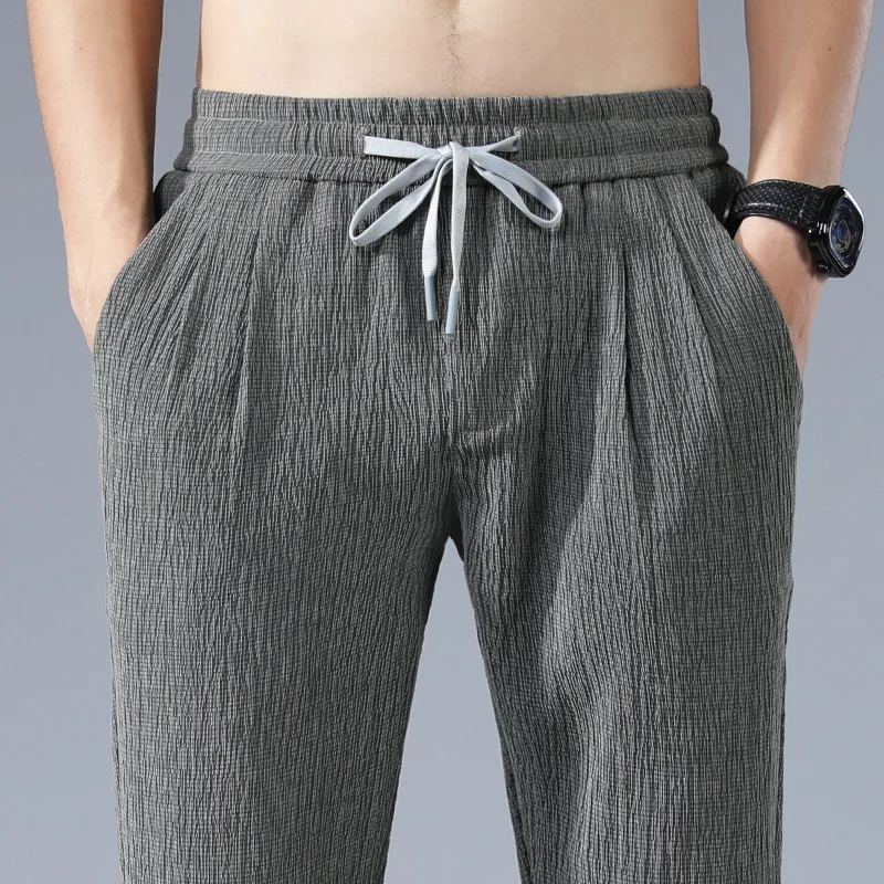 LUCLESAM 2021 Men Pure Linen Jogging Pants Drawstring Loose Fit Flax Trousers Sweatpants Pantalones Hombre
LUCLESAM 2021 Men Pure Linen Jogging Pants Drawstring Loose Fit Flax Trousers Sweatpants Pantalones Hombre