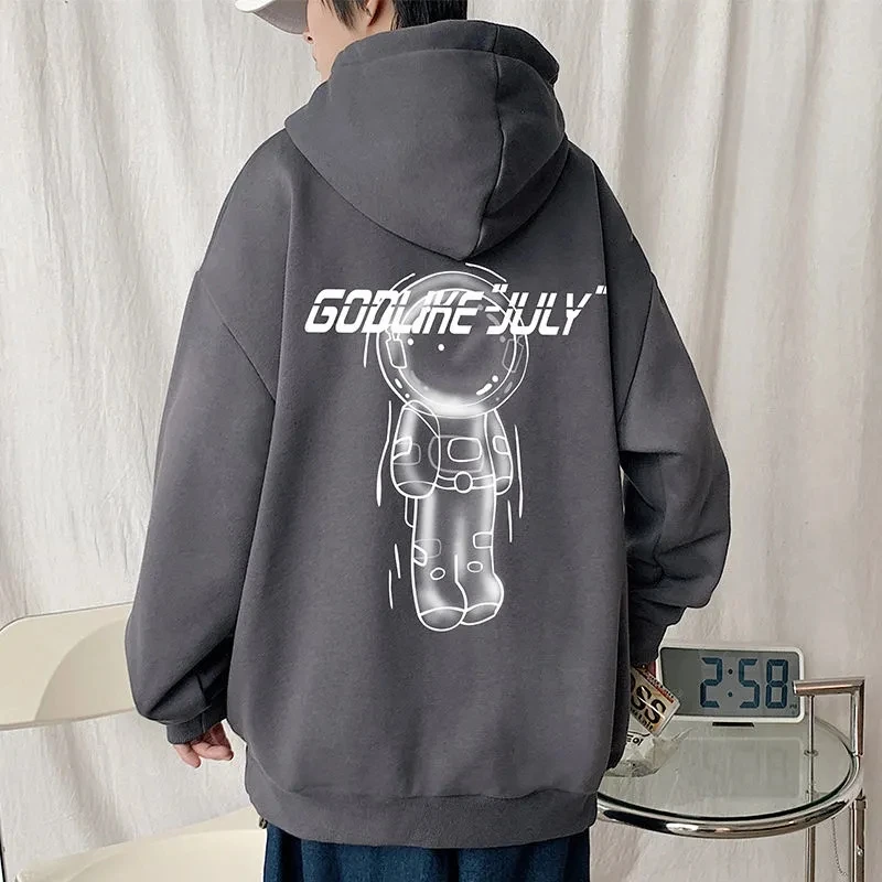 More popular logo fleece and wool male 2021 new tide loose hooded jacket male qiu dong handsome joker students
More popular logo fleece and wool male 2021 new tide loose hooded jacket male qiu dong handsome joker students