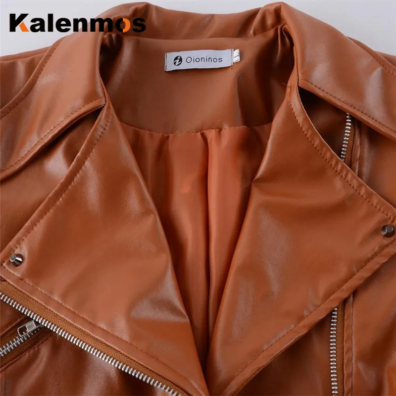 PU Leather Women Coat Large Jacket Spring Fall Winter Top Slim Korean Streetwear Moto Biker Punk Outwear Abrigos Mujer Invierno
PU Leather Women Coat Large Jacket Spring Fall Winter Top Slim Korean Streetwear Moto Biker Punk Outwear Abrigos Mujer Invierno