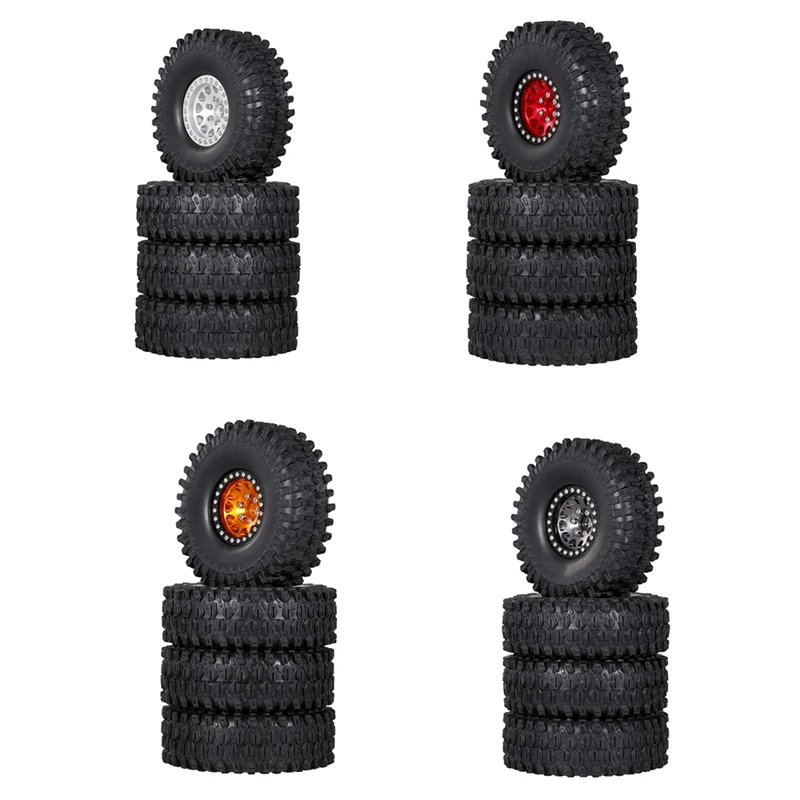 4PCS Metal 1.9 Beadlock Wheel Rim Tires Set for 1/10 RC Crawler Car Axial SCX10 90047 SCX10 III AXI03007
4PCS Metal 1.9 Beadlock Wheel Rim Tires Set for 1/10 RC Crawler Car Axial SCX10 90047 SCX10 III AXI03007
