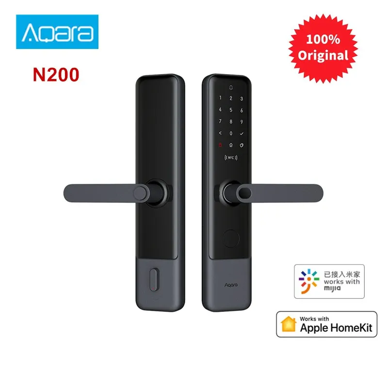 Aqara NFC Smart Lock Door Electronic Lock Fingerprint Password NFC Unlock Work for Mijia Apple HomeKit Linkage With Doorbell
Aqara NFC Smart Lock Door Electronic Lock Fingerprint Password NFC Unlock Work for Mijia Apple HomeKit Linkage With Doorbell