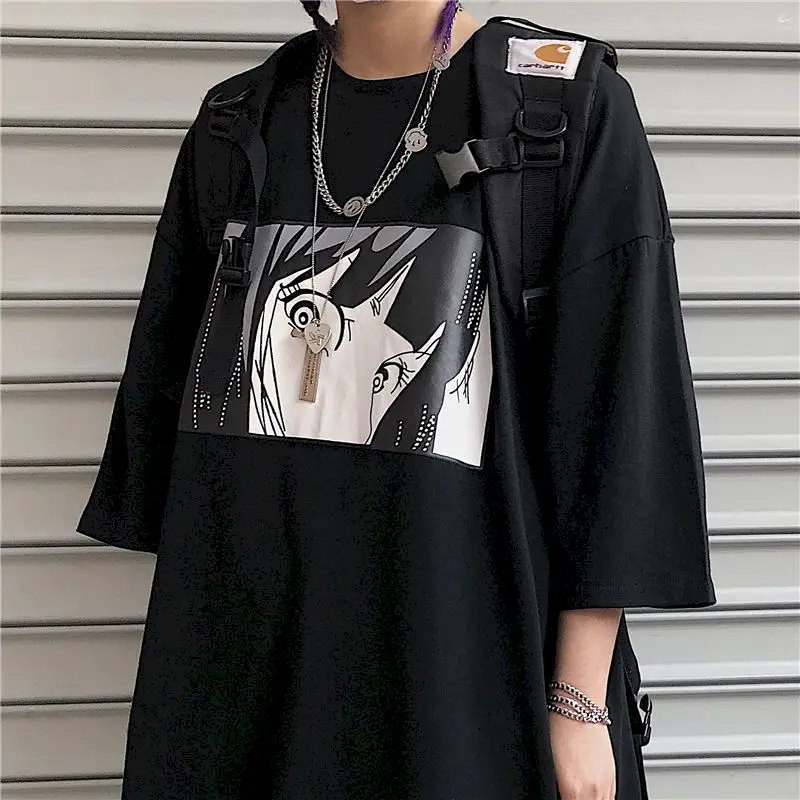 T-shirt Women's Dark Thin Style Anime Printed T-shirt Women Korean Version Of Loose Casual Short-sleeved T-shirt Female Student
T-shirt Women's Dark Thin Style Anime Printed T-shirt Women Korean Version Of Loose Casual Short-sleeved T-shirt Female Student