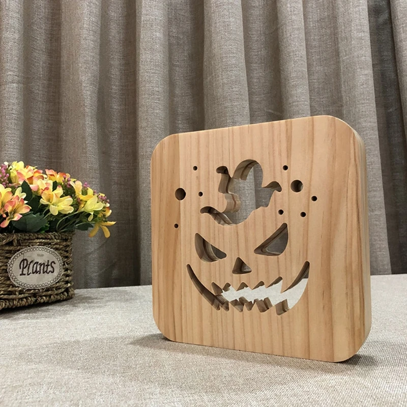 Solid Wooden Pumpkin Shaped Night Light Bedside Wooden Lamp Room Decor for Children's Room Warm White Bright USB Powered 
Solid Wooden Pumpkin Shaped Night Light Bedside Wooden Lamp Room Decor for Children's Room Warm White Bright USB Powered