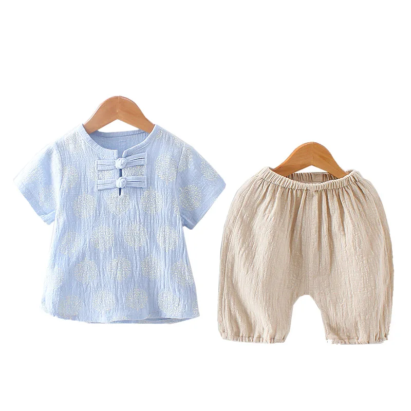 Fashion Children Clothing Summer Boys Short Sleeve Suit New Baby Cotton and Hemp Clothes Kids Clothing Set Child Outfits
Fashion Children Clothing Summer Boys Short Sleeve Suit New Baby Cotton and Hemp Clothes Kids Clothing Set Child Outfits