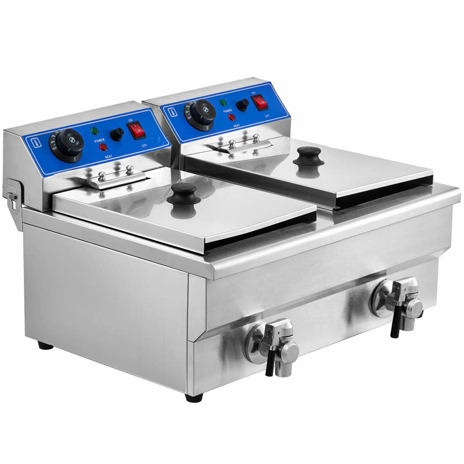 6000W 20L коммерческий Электрический Фритюрница с глубокими жирами двойной бак из