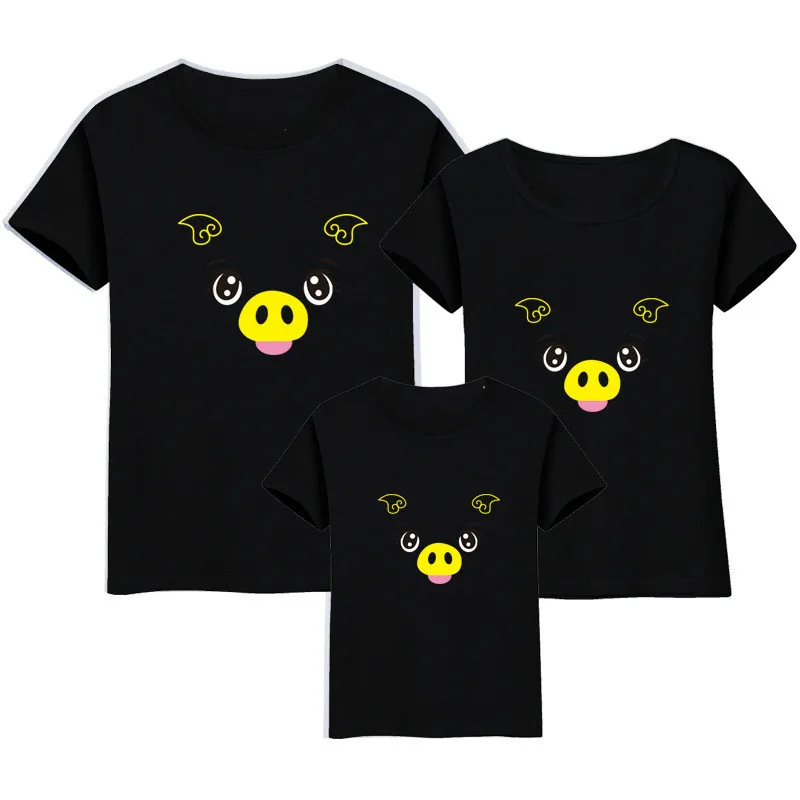 Cute Cartoon Pig Face T-Shirt Family Matching Outfits Dad Mom and Kids Adorkable Pig Short Sleeve Cotton T Shirt Christmas Gift 
Cute Cartoon Pig Face T-Shirt Family Matching Outfits Dad Mom and Kids Adorkable Pig Short Sleeve Cotton T Shirt Christmas Gift