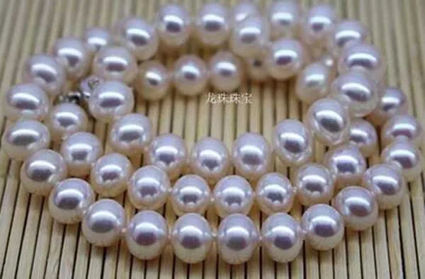 Классическое Жемчужное ожерелье 9-10 мм с белым жемчугом южного моря, жемчужное ожерелье 19 дюймов 
Классическое Жемчужное ожерелье 9-10 мм с белым жемчугом южного моря, жемчужное ожерелье 19 дюймов