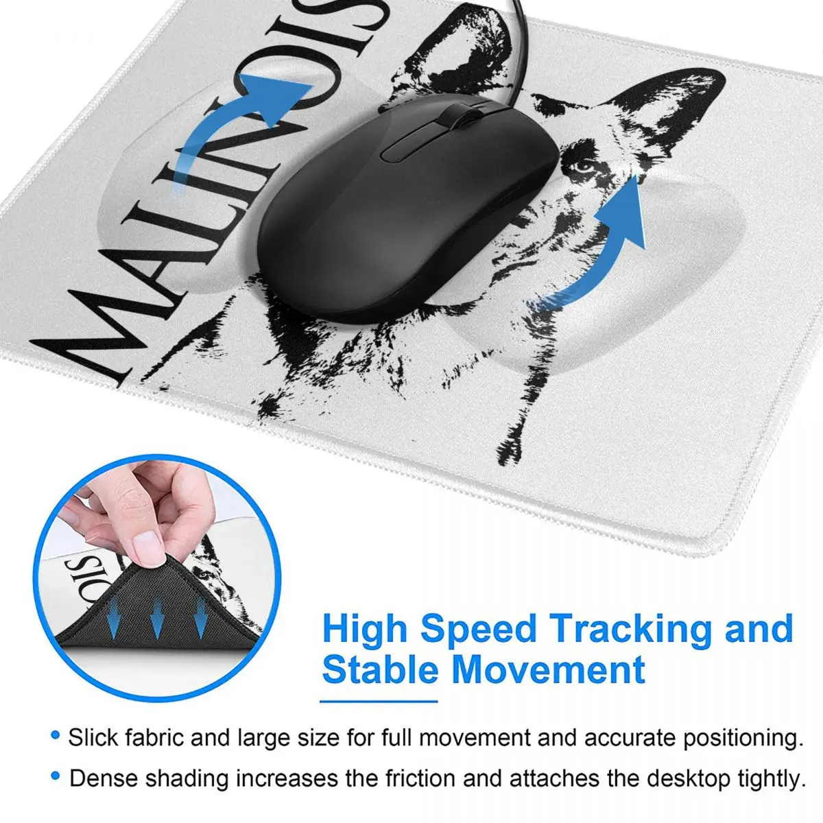Malinois Dog Belgian Shepherd Mechelaar Funny Mouse Pad Antislip Desk Mat Pads Rubber Gamer Computer Laptop Pad
Malinois Dog Belgian Shepherd Mechelaar Funny Mouse Pad Antislip Desk Mat Pads Rubber Gamer Computer Laptop Pad