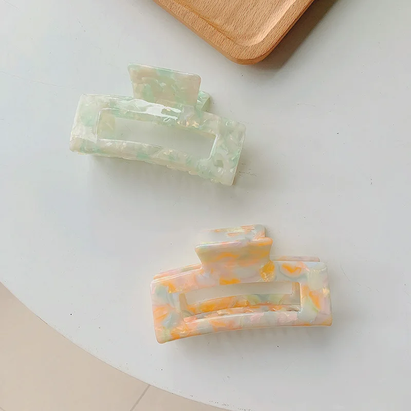 Acetate Hair Clip Rectangle Acrylic Marble Print Large Hair Claws Ponytail Hair Accessories Geometric Barrettes Hairpin BobbyPin
Acetate Hair Clip Rectangle Acrylic Marble Print Large Hair Claws Ponytail Hair Accessories Geometric Barrettes Hairpin BobbyPin
