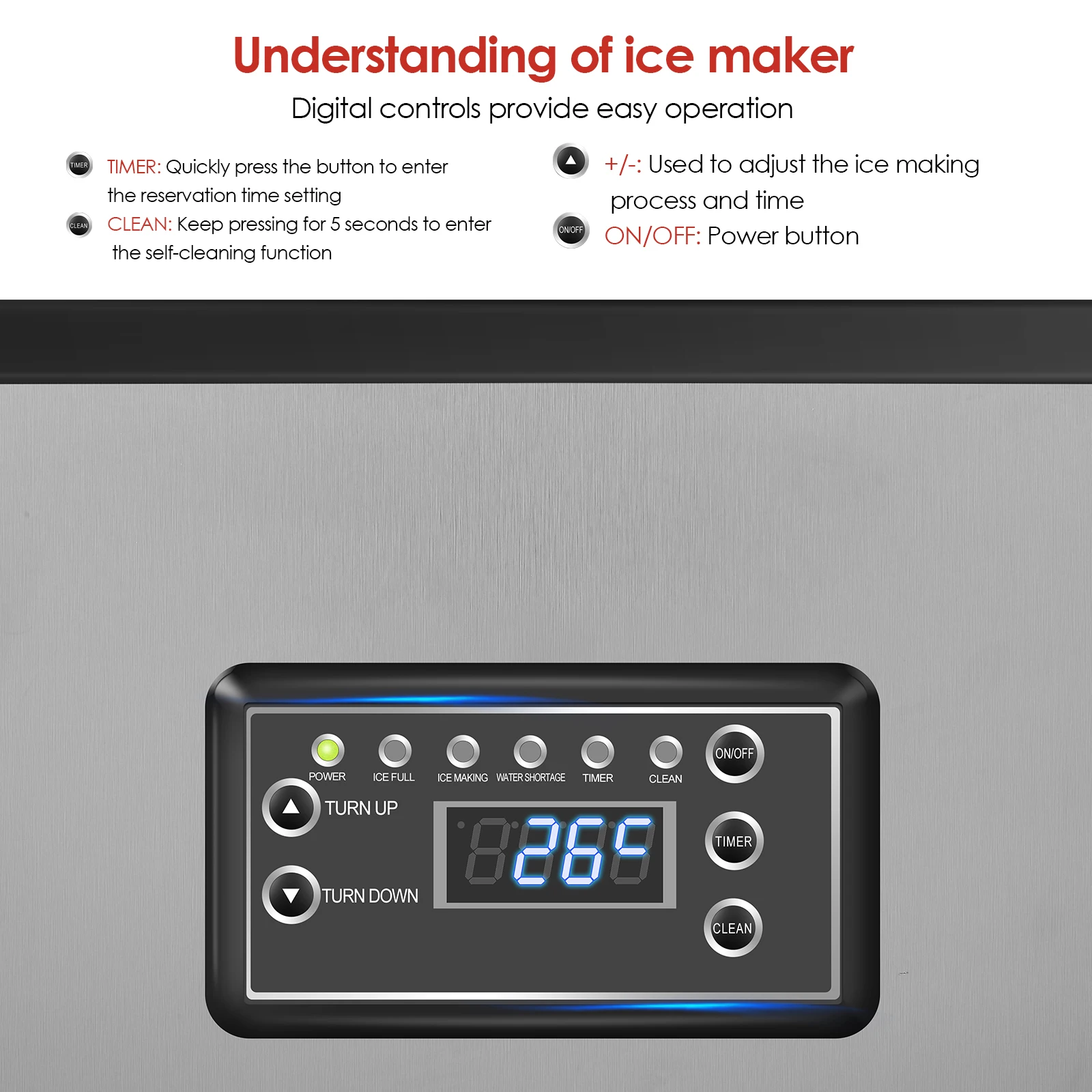 Ice Cube Maker Machine Automatic Operation Protection System Stainless Steel Generator For Home Cafe Bar Commercial Use
Ice Cube Maker Machine Automatic Operation Protection System Stainless Steel Generator For Home Cafe Bar Commercial Use