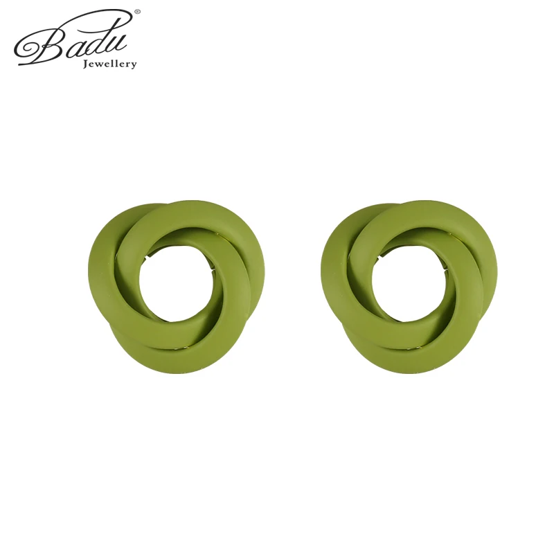 Badu Geometric Small Earrings Spiral Open Triangle Earrings Environmental Protection Spray Paint Jewelry 5 Color Accessories 
Badu Geometric Small Earrings Spiral Open Triangle Earrings Environmental Protection Spray Paint Jewelry 5 Color Accessories