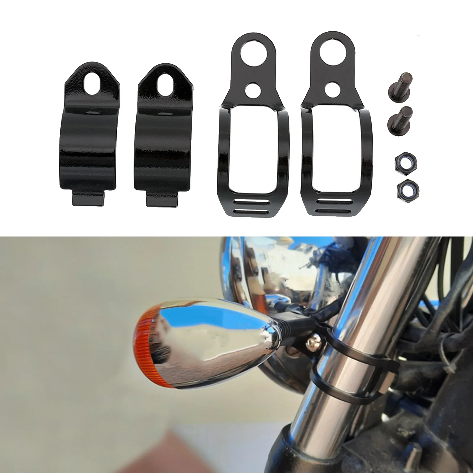 Universal Motorcycle Turn Signal Light Holder Metal Relocation Fork Clamps Mount Lamp Mount Bracket For Motorbike Front Fork
Universal Motorcycle Turn Signal Light Holder Metal Relocation Fork Clamps Mount Lamp Mount Bracket For Motorbike Front Fork