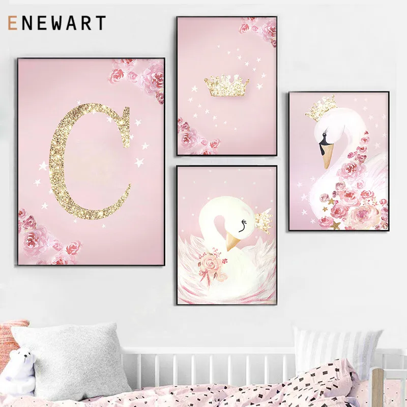 Custom Cappital Letters Canvas Painting Pink Swam Wall Art Pictures Nordic Nursery Print Poster Home Decoration Gift Room Decor
Custom Cappital Letters Canvas Painting Pink Swam Wall Art Pictures Nordic Nursery Print Poster Home Decoration Gift Room Decor