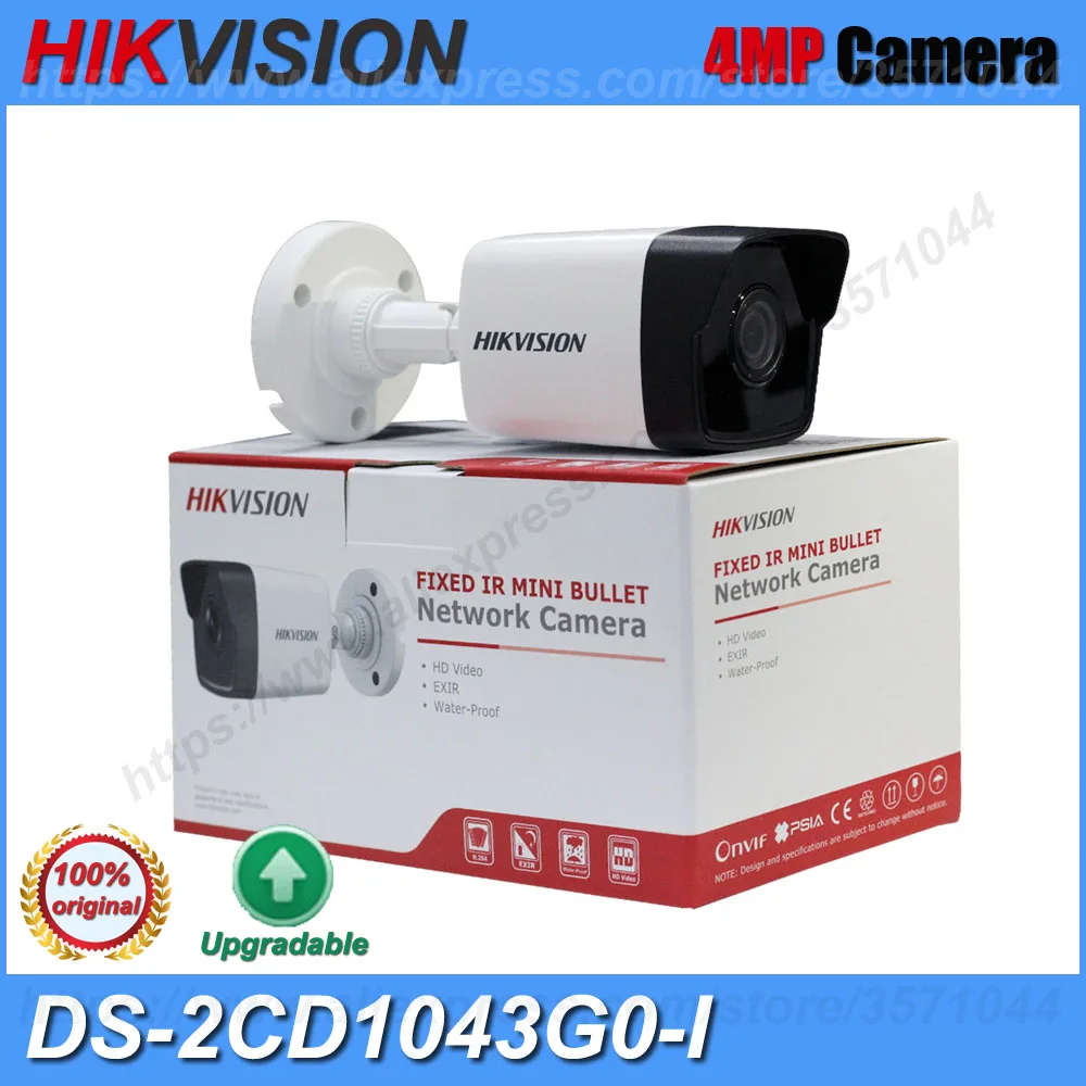 Hikvision Original English Bullet IP Camera DS-2CD1043G0-I 4MP CMOS 1080P H.265 IP67 Full HD Security Camera Onvif
Hikvision Original English Bullet IP Camera DS-2CD1043G0-I 4MP CMOS 1080P H.265 IP67 Full HD Security Camera Onvif