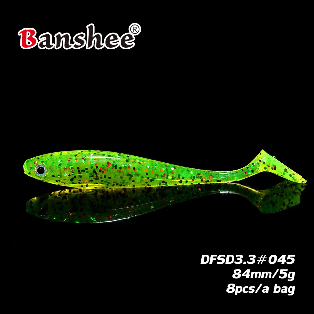 Soft swimbait 84mm /5g 8pcs/lot DFSD3.3 Bass fishing lure Bait down drop shot rig for jig head worm 6 colors
Soft swimbait 84mm /5g 8pcs/lot DFSD3.3 Bass fishing lure Bait down drop shot rig for jig head worm 6 colors