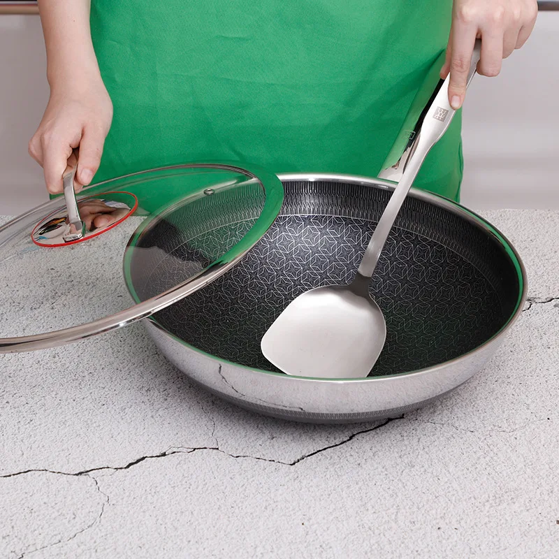 Stainless Steel Traditional Chinese Wok Cooking Friendly Products Modern Non Stick Pan Wok Pan Sartenes Home Decoration BC50CG
Stainless Steel Traditional Chinese Wok Cooking Friendly Products Modern Non Stick Pan Wok Pan Sartenes Home Decoration BC50CG