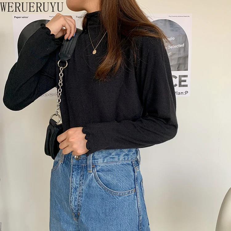 WERUERUYU Women's high neck knitted bottoming shirt for autumn winter 2020 new slim and for women
WERUERUYU Women's high neck knitted bottoming shirt for autumn winter 2020 new slim and for women