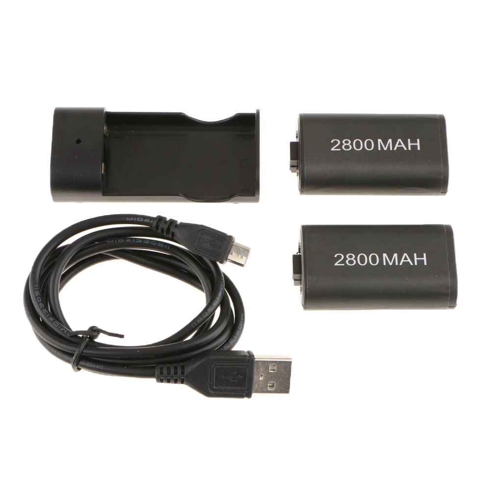 2X2800mAh аккумуляторная батарея USB кабель зарядное устройство для микро Xbox