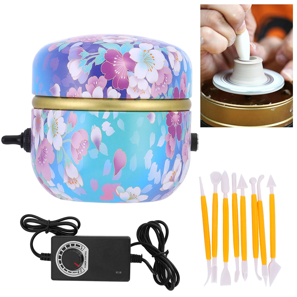 Mini Pottery Wheel Machine 2000RPM Electric Pottery Wheel DIY Clay Tools Adult Children Ceramic Art With Tray
Mini Pottery Wheel Machine 2000RPM Electric Pottery Wheel DIY Clay Tools Adult Children Ceramic Art With Tray