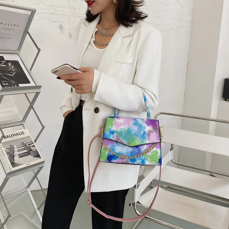 Luxury Brand Handbags for Women Rainbow Gradient Color Stylish Chain Single Shoulder Bag Leather Women's Handbag Trend 2021
Luxury Brand Handbags for Women Rainbow Gradient Color Stylish Chain Single Shoulder Bag Leather Women's Handbag Trend 2021