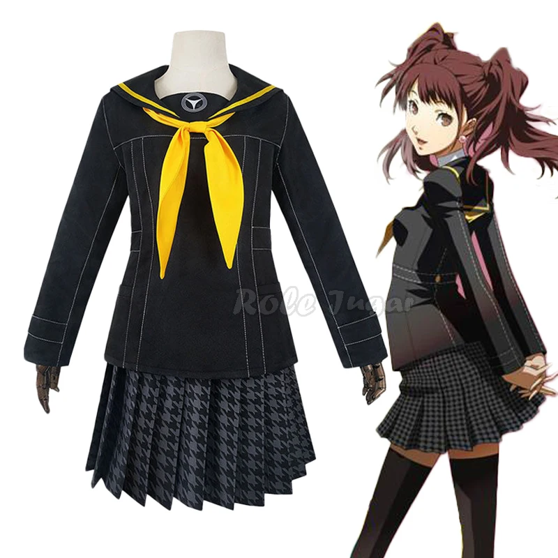 School Uniform Rise Kujikawa Suit Anime Persona 4 Cosplay Kujikawa Rise Costume Yellow Theme Top SKirt Tie Socks Halloween
School Uniform Rise Kujikawa Suit Anime Persona 4 Cosplay Kujikawa Rise Costume Yellow Theme Top SKirt Tie Socks Halloween