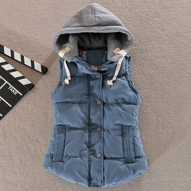 Plus Size 4xl Women Vest Winter Jacket Pocket Hooded Coat Warm Casual Cotton Padded Vest Female Slim Sleeveless Waistcoat
Plus Size 4xl Women Vest Winter Jacket Pocket Hooded Coat Warm Casual Cotton Padded Vest Female Slim Sleeveless Waistcoat